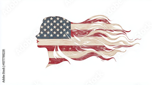 American Spirit: A stylized...