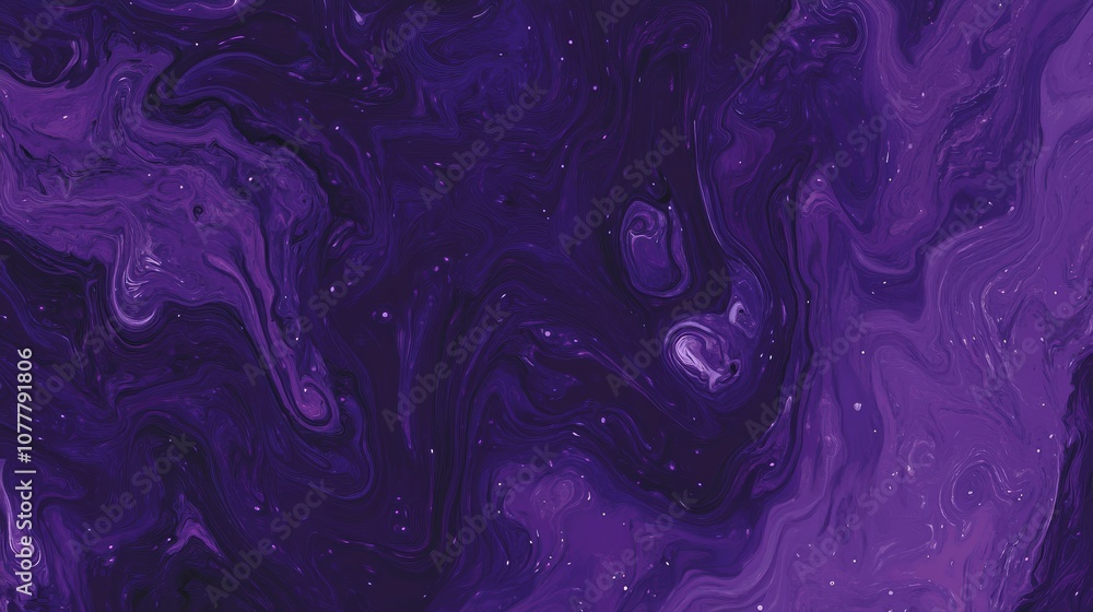 Obraz premium Abstract Purple Swirls Fluid Marble Texture Background Design Digital Art 8K Resolutio
