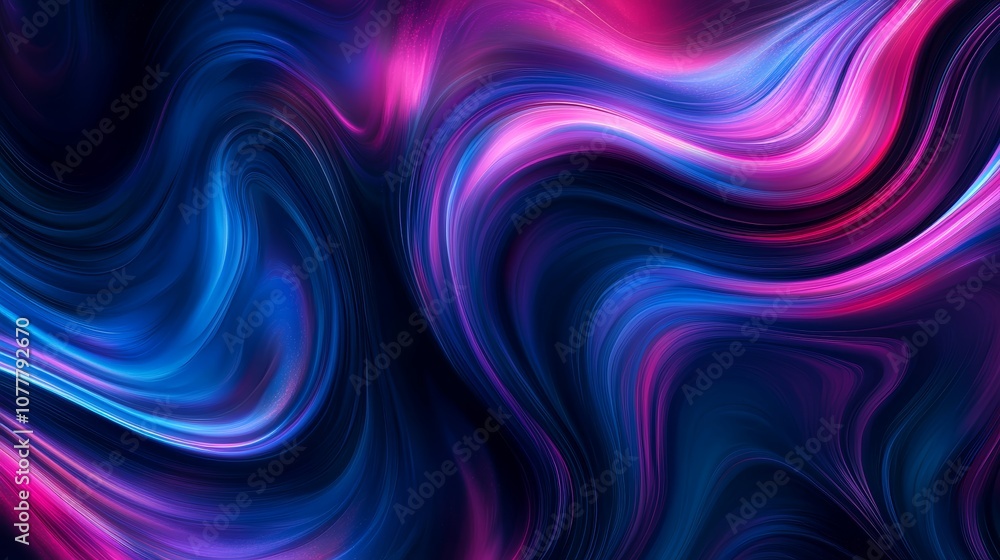 Abstract Blue and Pink Swirling Background with Copy Space Abstract Blue and Pink Swirling Background with Copy Space