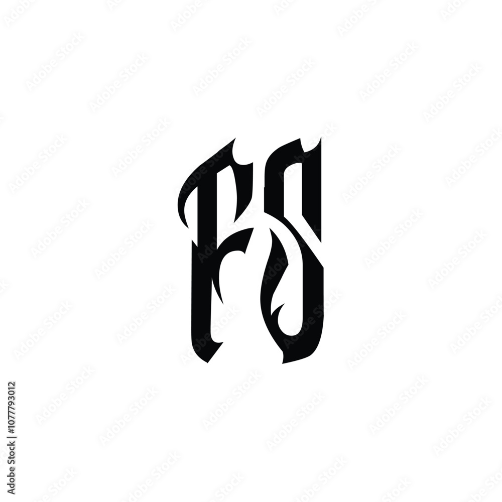 FS monogram logo design letter text name symbol monochrome logotype alphabet character simple logo FS monogram logo design letter text name symbol monochrome logotype alphabet character simple logo