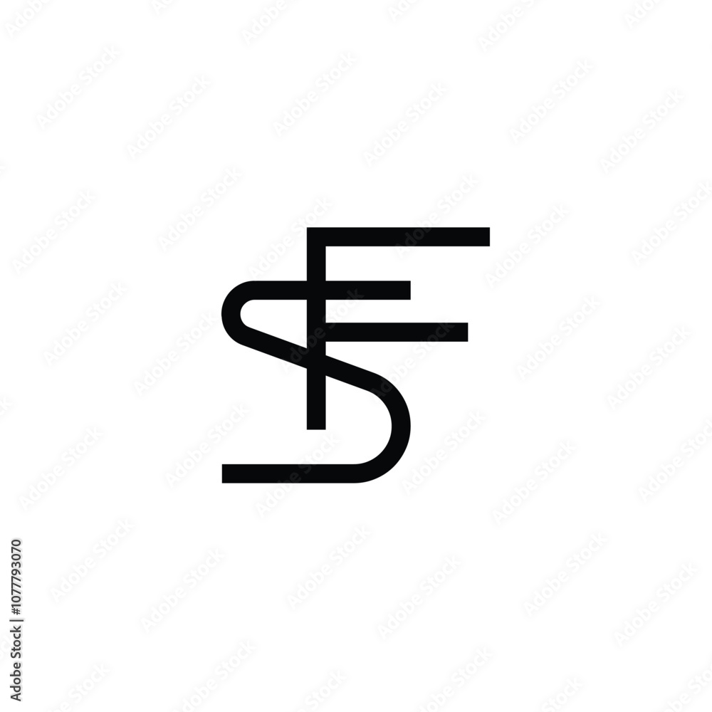 FS monogram logo design letter text name symbol monochrome logotype alphabet character simple logo FS monogram logo design letter text name symbol monochrome logotype alphabet character simple logo