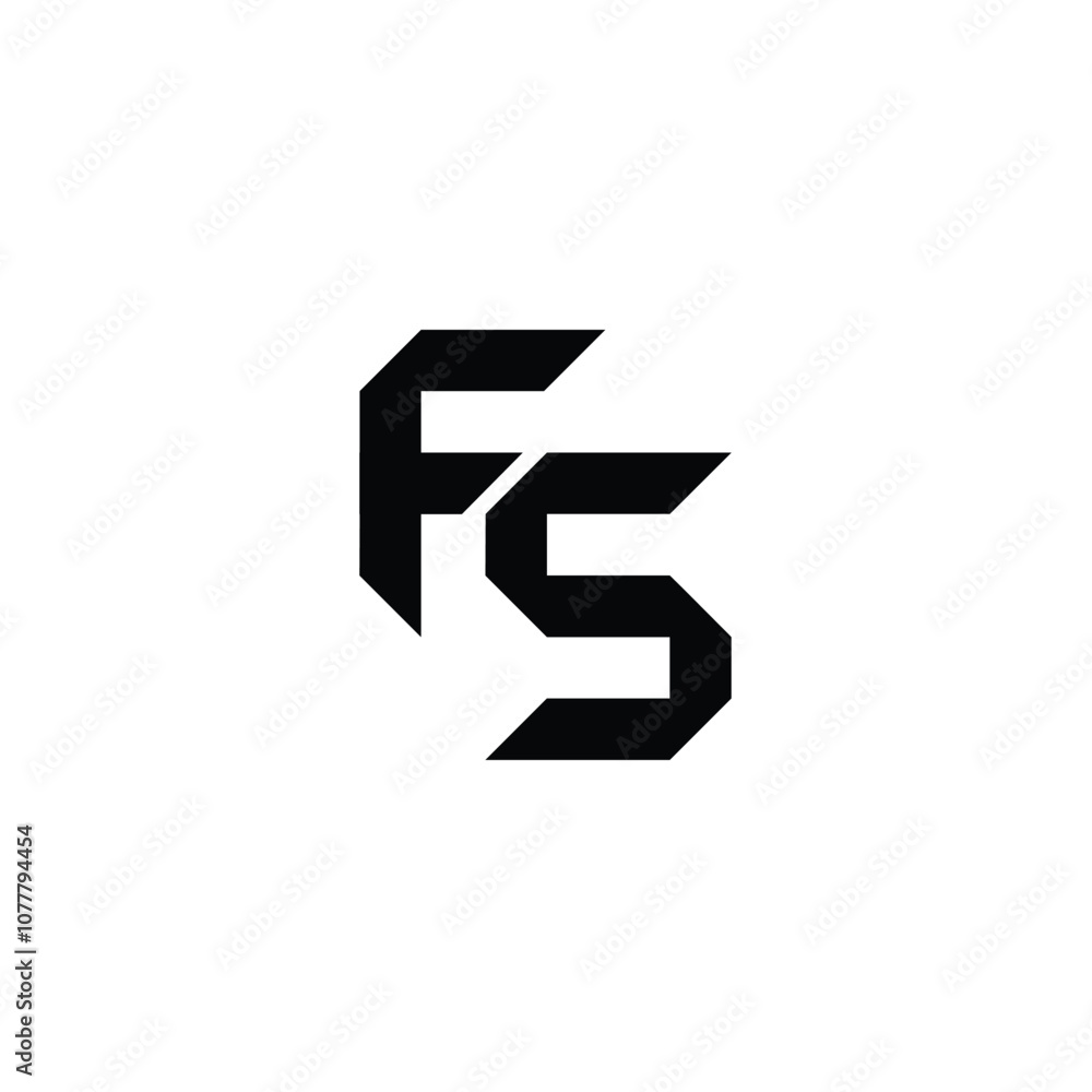 FS monogram logo design letter text name symbol monochrome logotype alphabet character simple logo FS monogram logo design letter text name symbol monochrome logotype alphabet character simple logo
