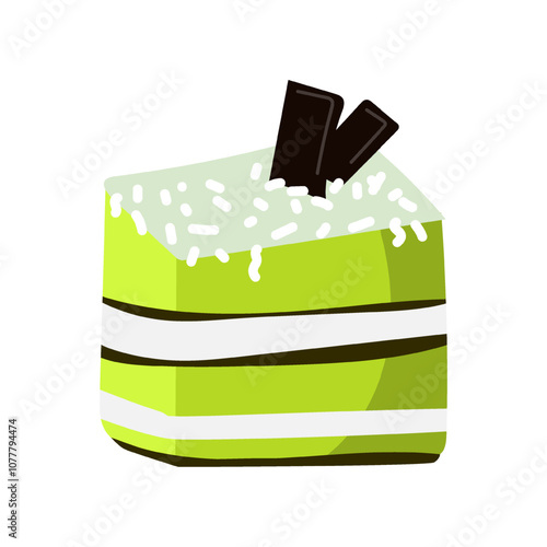 vector illustration of dessert cake