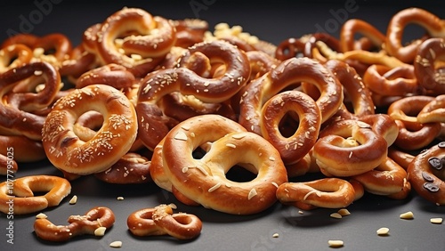 Cutouts of delicious pretzels