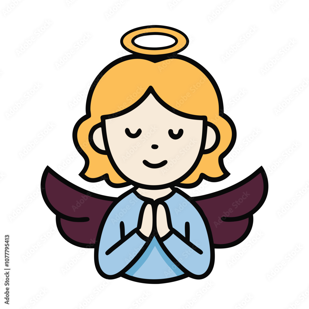 A serene angel figure in prayer, with soft, flowing wings and a peaceful expression. The logo symbolizes hope, spirituality, and divine protection. Elegant and calming design. A serene angel figure in prayer, with soft, flowing wings and a peaceful expression. The logo symbolizes hope, spirituality, and divine protection. Elegant and calming design.