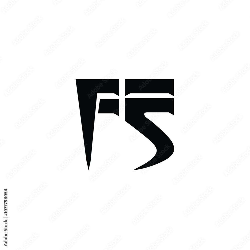 FS monogram logo design letter text name symbol monochrome logotype alphabet character simple logo FS monogram logo design letter text name symbol monochrome logotype alphabet character simple logo