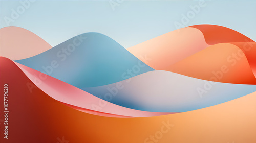 Pastel Abstract Wavy Background