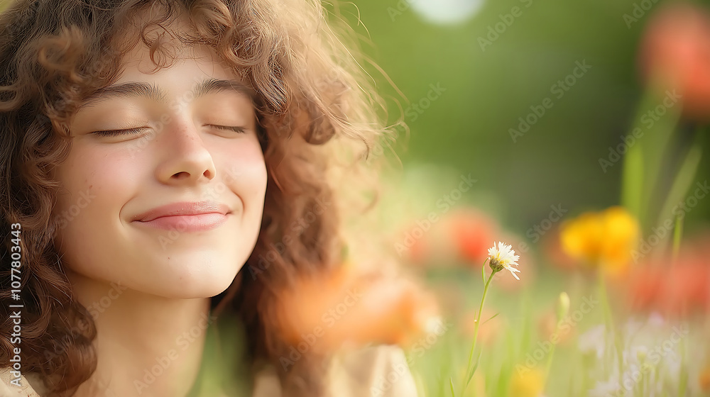 A joyful depiction of happiness, capturing a person with a wide smile, surrounded by vibrant flowers in a lush field, bathed in warm sunlight, reflecting pure contentment and positive energy A joyful depiction of happiness, capturing a person with a wide smile, surrounded by vibrant flowers in a lush field, bathed in warm sunlight, reflecting pure contentment and positive energy