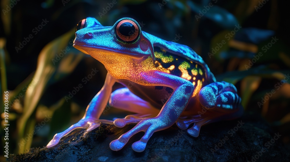 Vibrant Frog in the Rainforest Vibrant Frog in the Rainforest