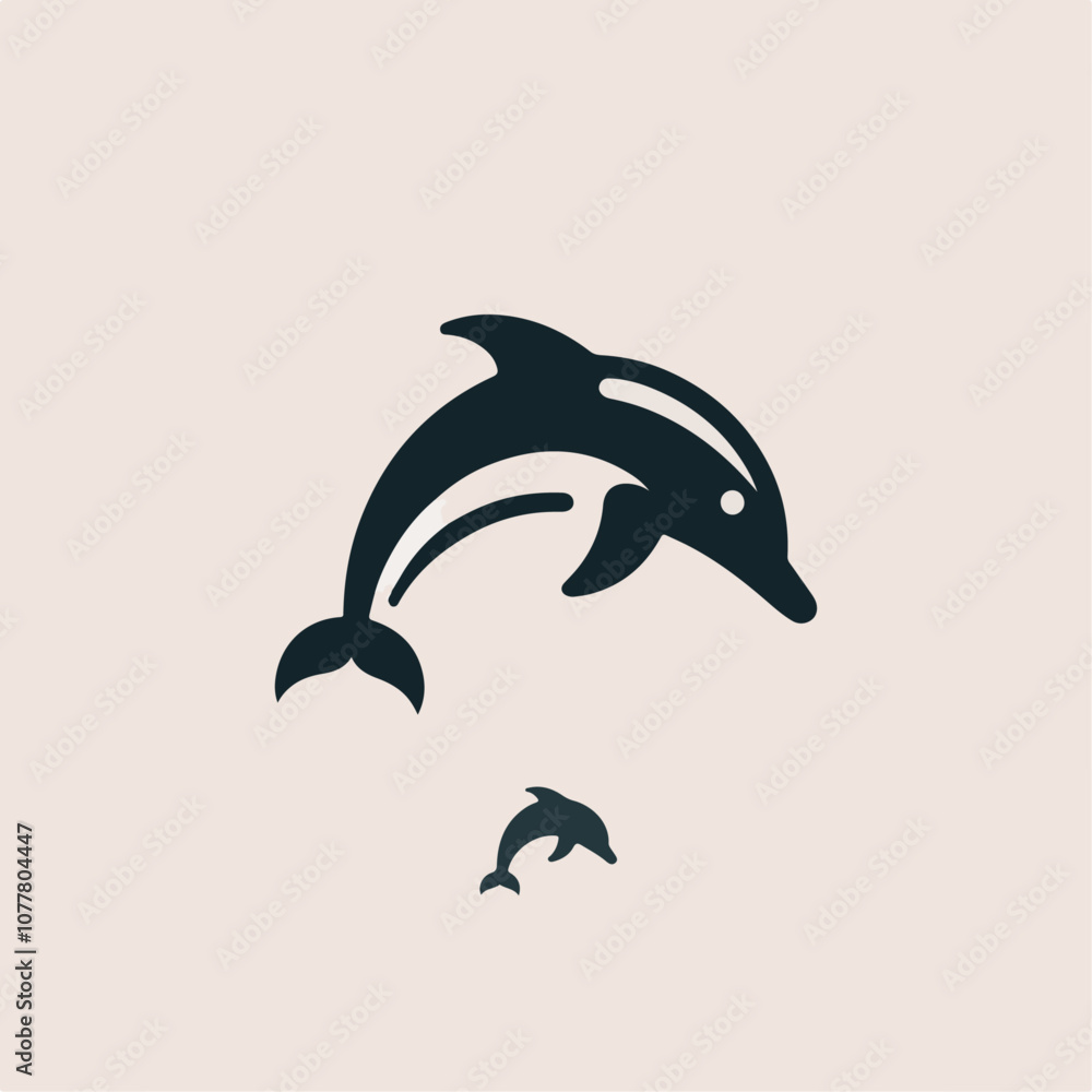 Illustration of a dolphin Illustration of a dolphin