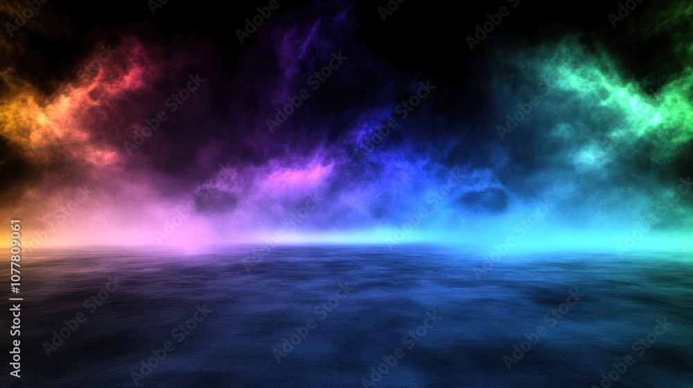 A vibrant, colorful abstract background with swirling smoke-like patterns. A vibrant, colorful abstract background with swirling smoke-like patterns.