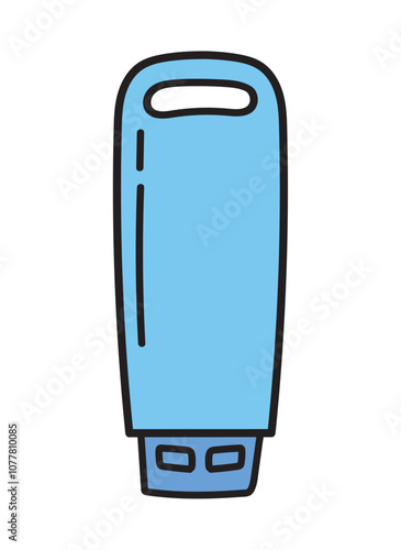 flash drive education doodle