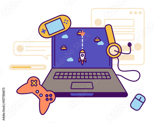 Video game development on computer
