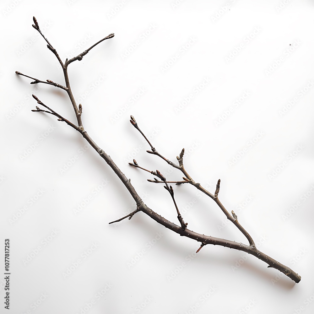 Twig isolated on white background Twig isolated on white background
