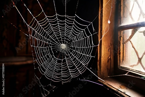 a spider weaving a web a spider weaves a intricate web in the co photo