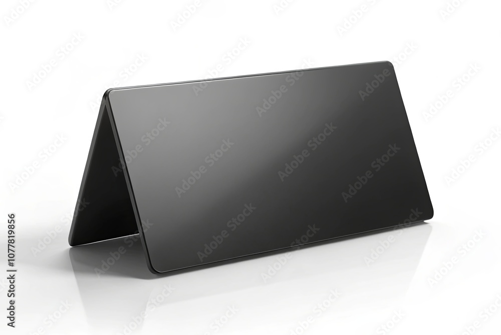 Black Plastic Table Card. Black Plastic Table Card.