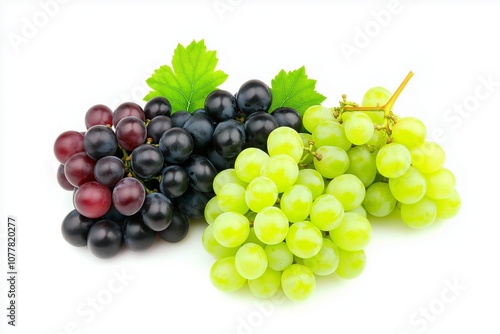 Grapes isolated on background photo