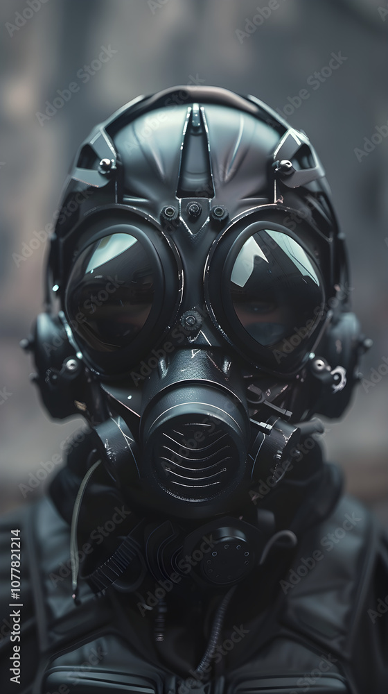 A Staring Expression from the Depths of Stealth and Protection: The Black MP5 Mask A Staring Expression from the Depths of Stealth and Protection: The Black MP5 Mask