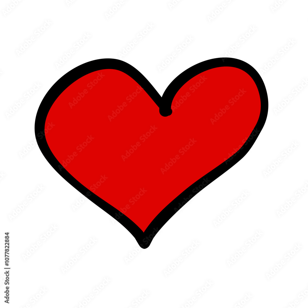 Hand drawn ink Hearts 