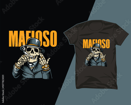 mafioso gangster tshirt design
