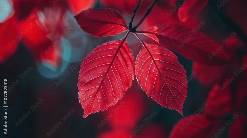 Red Leaves Close-Up Red Leaves Close-Up