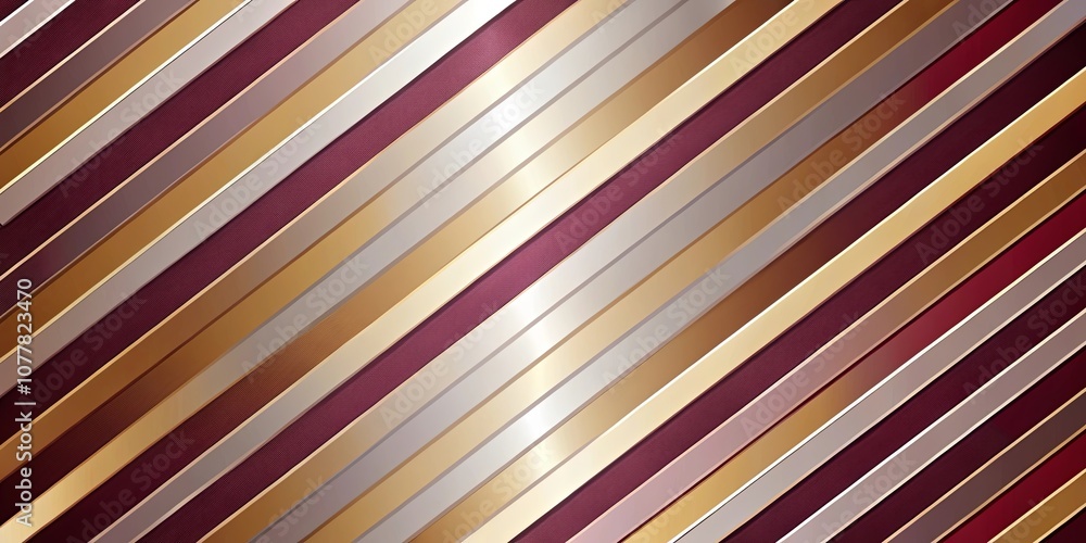 Diagonal Stripes of Metallic Hues with Subtle Embossed Texture Diagonal Stripes of Metallic Hues with Subtle Embossed Texture