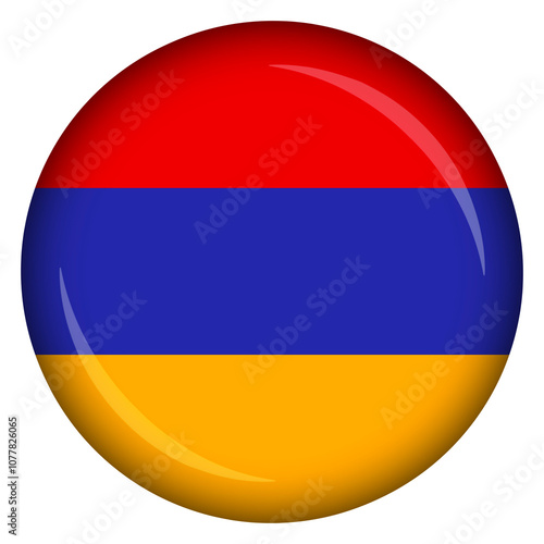 Free Download Armenian flag circle pin and badge - GFXLoad