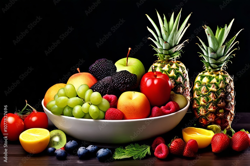 fresh fruits and vegetables arranged in a bowl nutrition healthy fresh fruits and vegetables arranged in a bowl nutrition healthy
