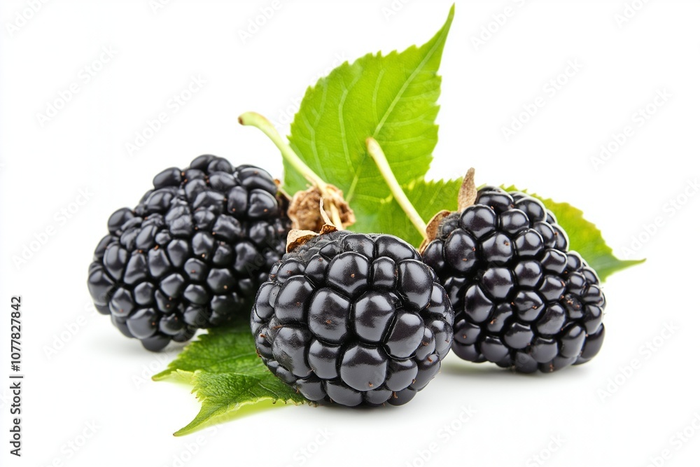 Mulberry isolated on background Mulberry isolated on background