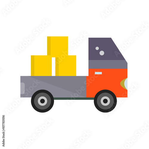 Pickup Truck Vector Icon