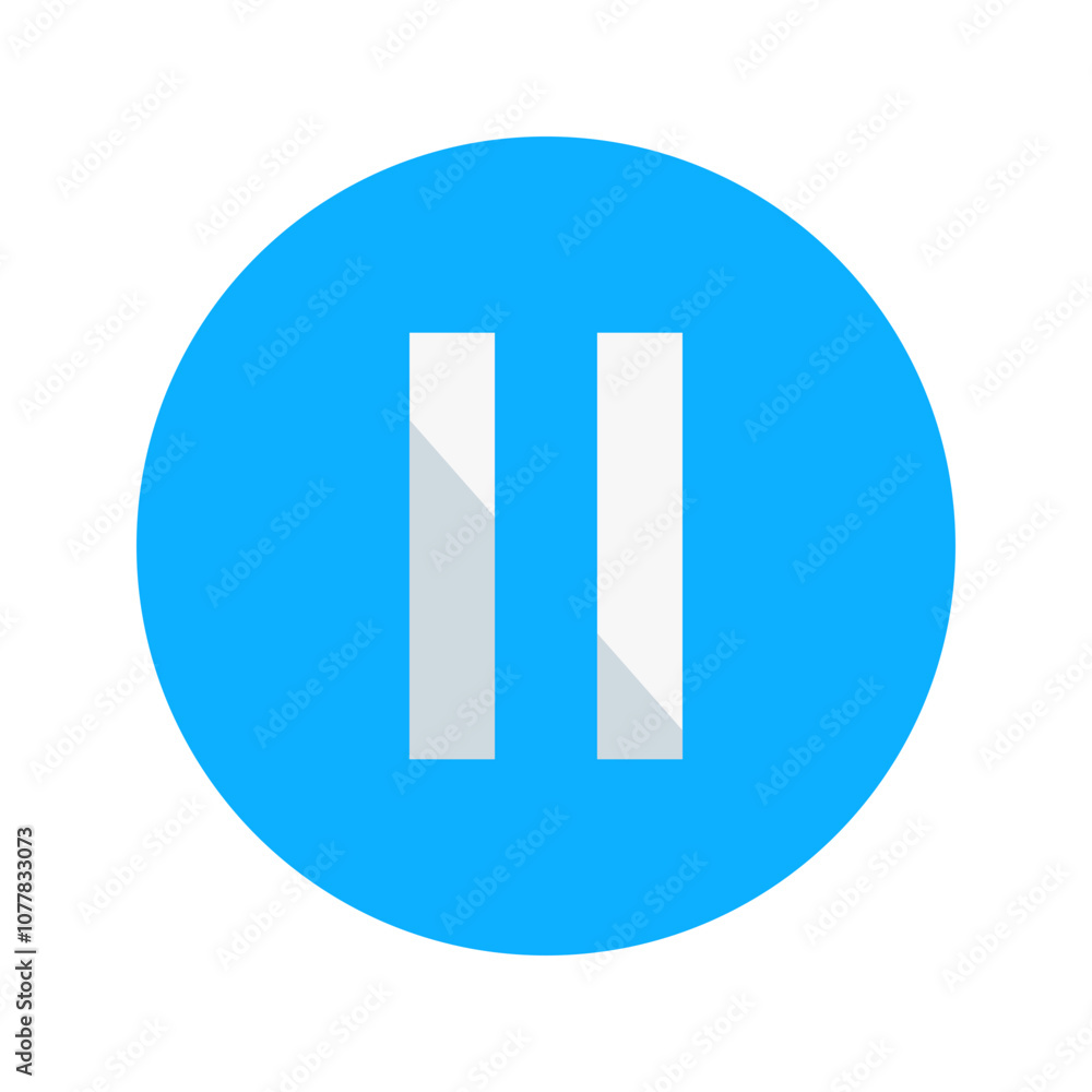 Pause Vector Icon Pause Vector Icon