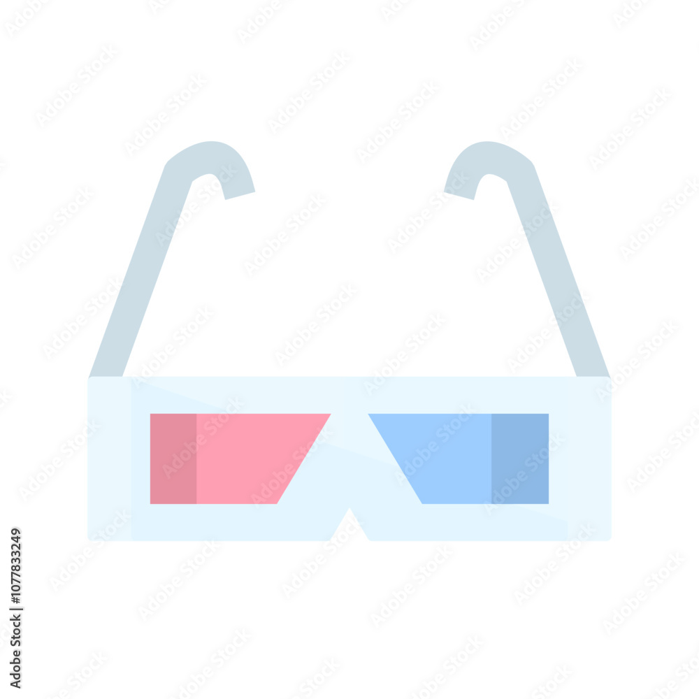 Obraz premium 3D glasses Vector Icon