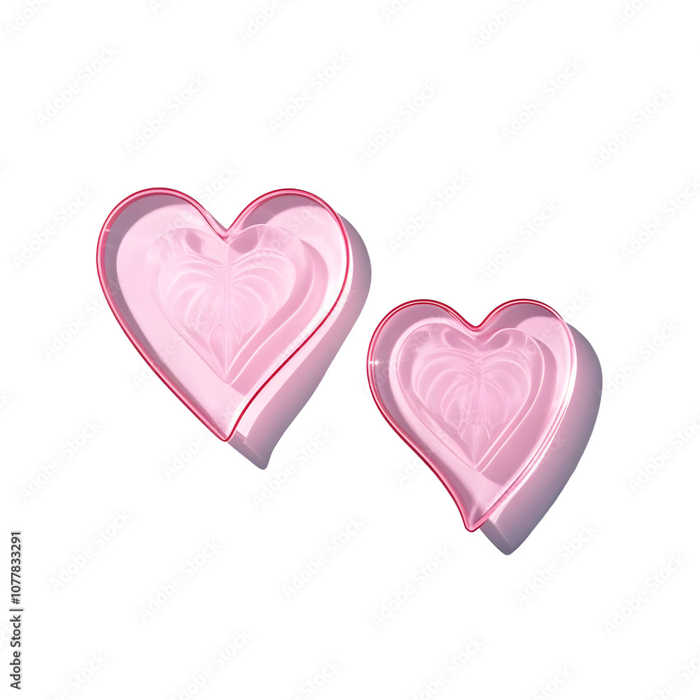 pink heart isolated on white pink heart isolated on white