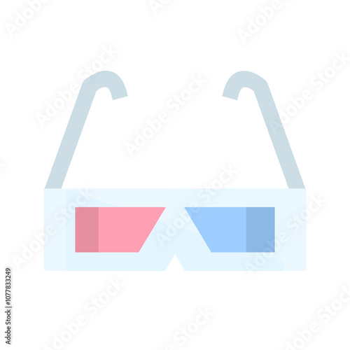3D glasses Vector Icon