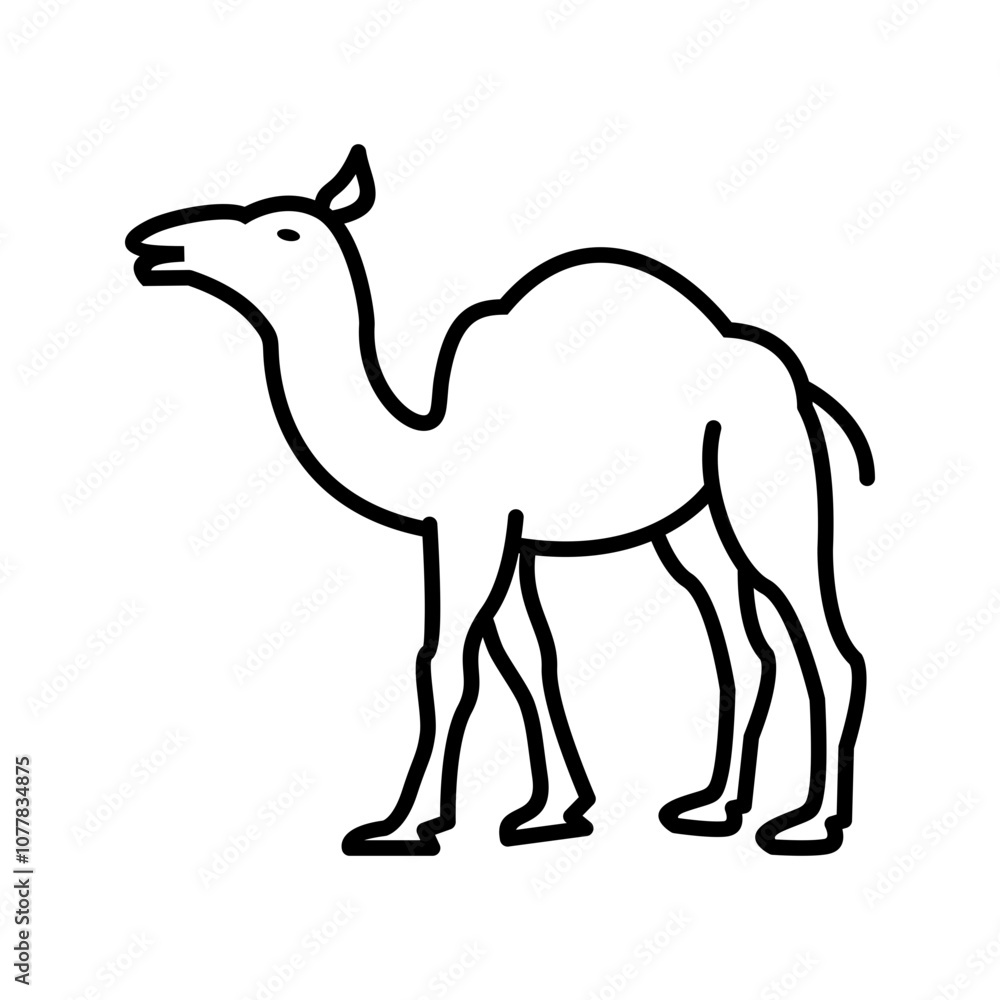 Fototapeta premium Camel Vector Icon