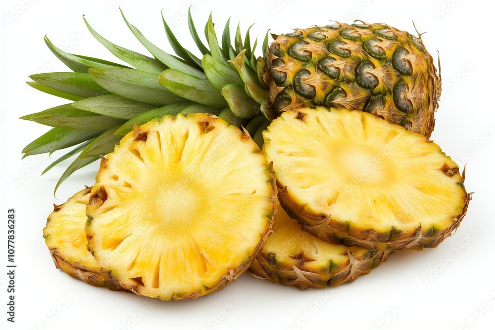 Pineapple isolated on background Pineapple isolated on background