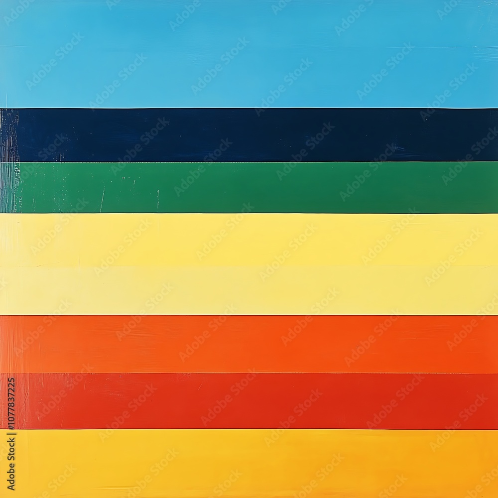 Fototapeta premium Abstract colorful horizontal stripes background.