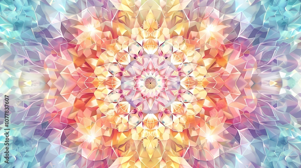 Digital technology kaleidoscope pattern texture illustration poster background Digital technology kaleidoscope pattern texture illustration poster background