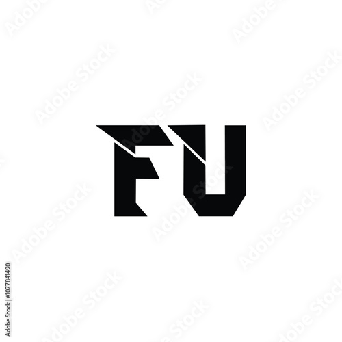 Free Download FU monogram logo design letter text name symbol monochrome logotype alphabet character simple logo - GFXLoad