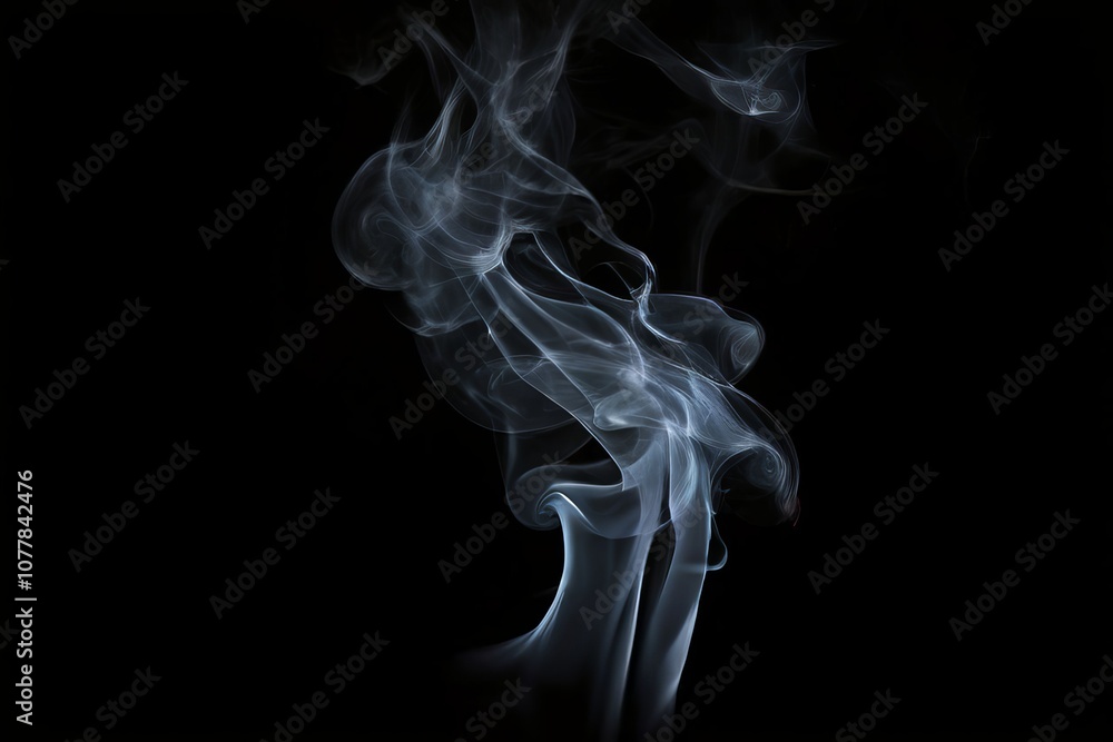 smoke wisps against black background smoke wisps against black background