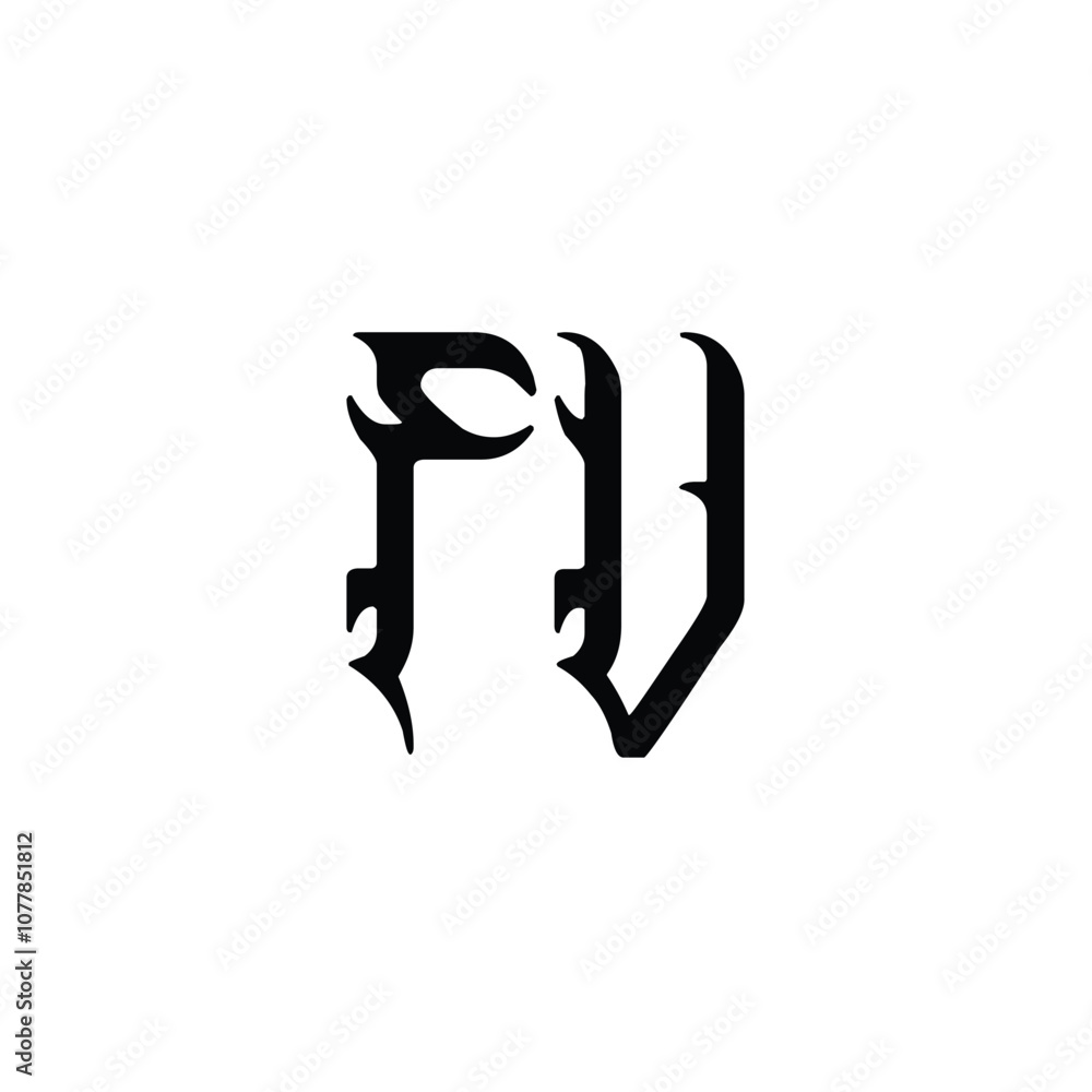 FV monogram logo design letter text name symbol monochrome logotype alphabet character simple logo FV monogram logo design letter text name symbol monochrome logotype alphabet character simple logo