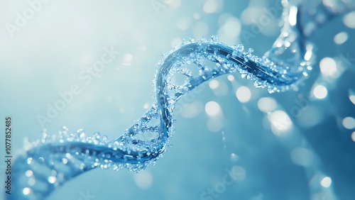 Three-dimensional double helix DNA structure and gene sequence