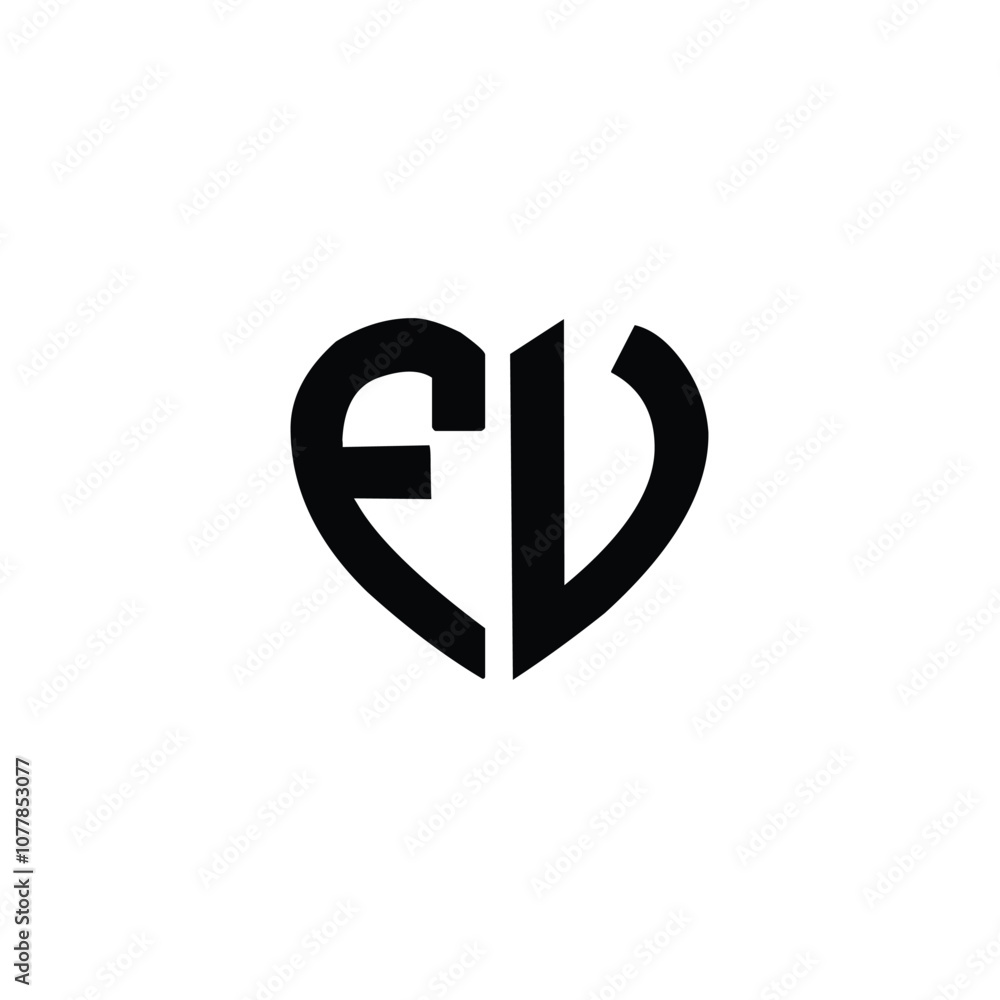 FV monogram logo design letter text name symbol monochrome logotype alphabet character simple logo FV monogram logo design letter text name symbol monochrome logotype alphabet character simple logo