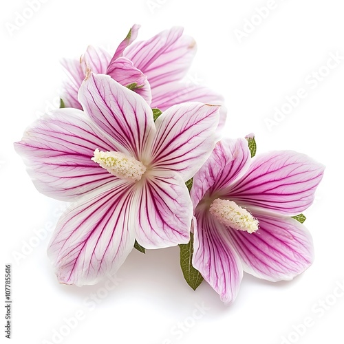 Burr Mallow isolated on a white background photo