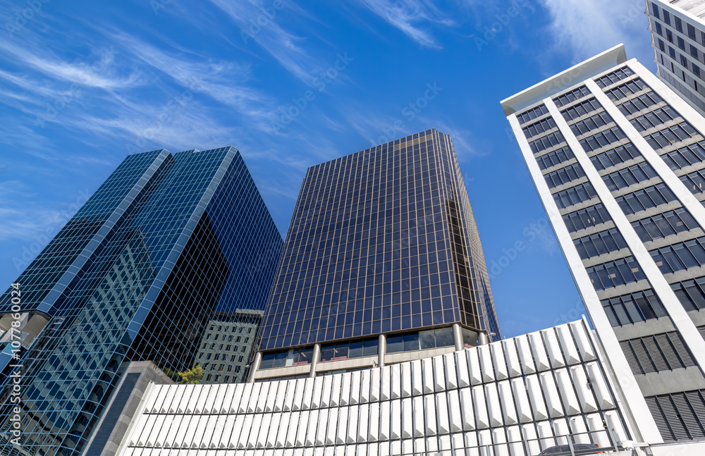 Panoramic skyline of Wellington downtown financial center, New Zealand. Panoramic skyline of Wellington downtown financial center, New Zealand.
