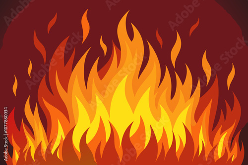 Fire flames vector image