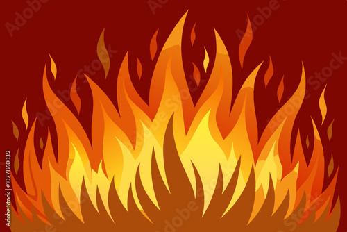 Fire flames vector image