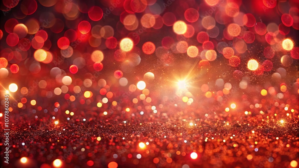 A Festive Backdrop of Shimmering Red and Gold Glitter, Captured Through a Lens of Dreamy Bokeh A Festive Backdrop of Shimmering Red and Gold Glitter, Captured Through a Lens of Dreamy Bokeh