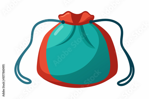 Money bag isolated illustration on white background