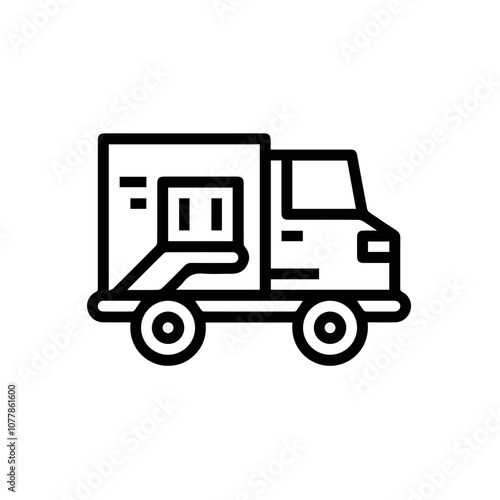 Truck icon symbol vector illustration 